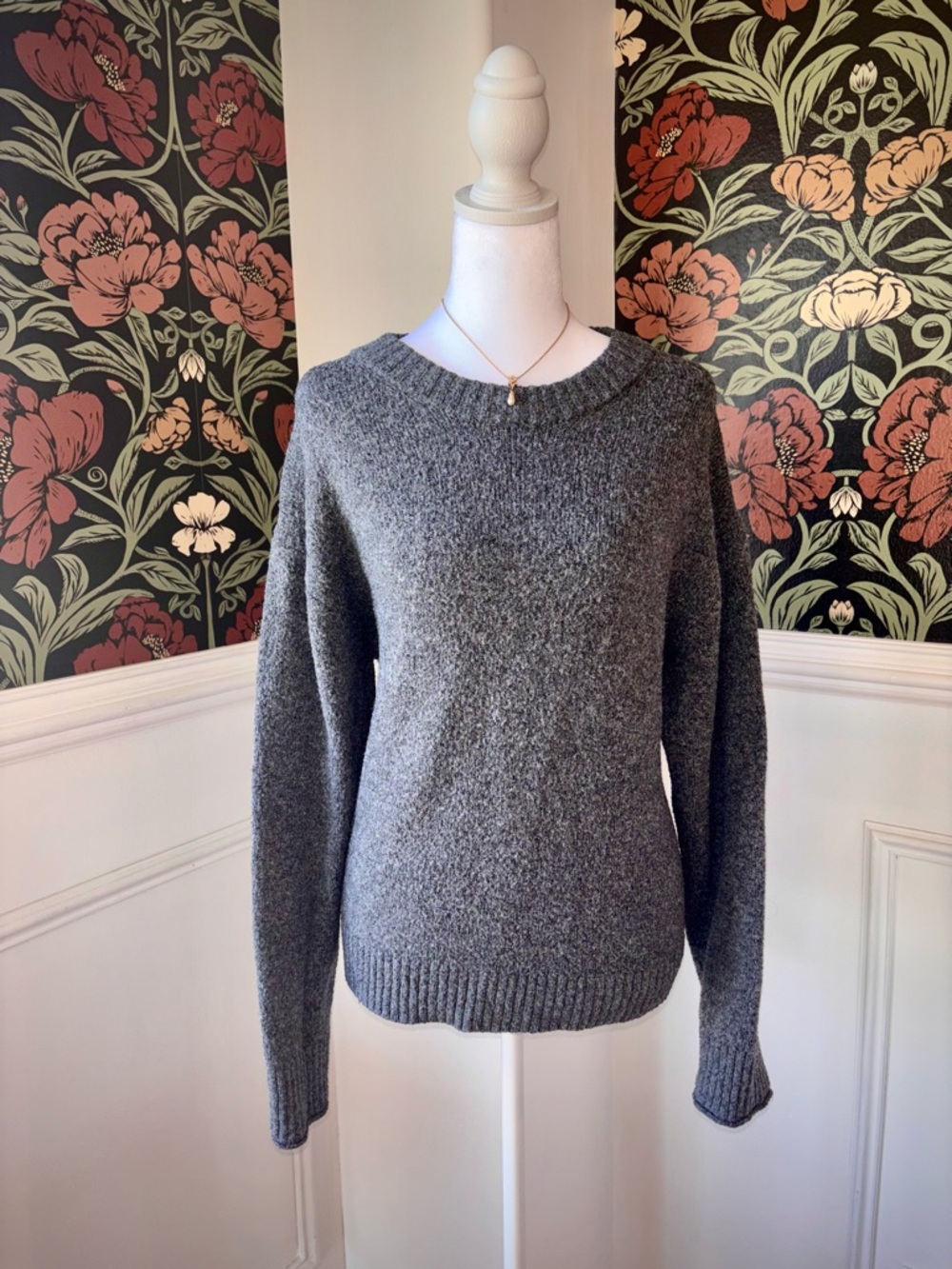 AE Cozy Knit Crew Neck Sweater Quiet Luxury - Picture 4 of 6